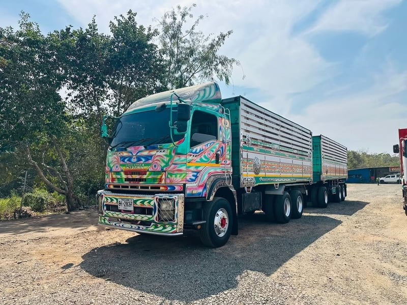 ISUZU FXZ 360 พ่วงแม่ลูกดั้มพ์เกษตร