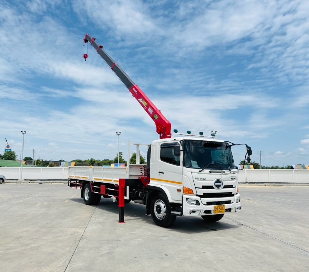 เข้าใหม่❗️ไมล์ 22,938 กิโล❗️HINO FG8J 240 แรง ปี 2566  ติดเครน 5 ตัน