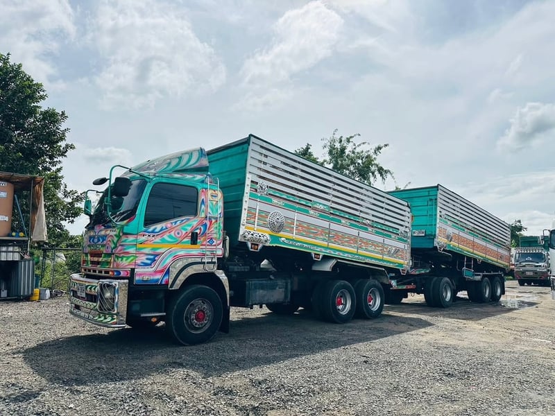 ISUZU FXZ  360 แรง พ่วงแม่ลูกดั้มพ์เกษตร