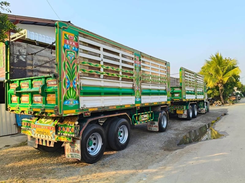 HINO 344 ปี 2560 พ่วงแม่ลูกดั้มพ์ เกษตร