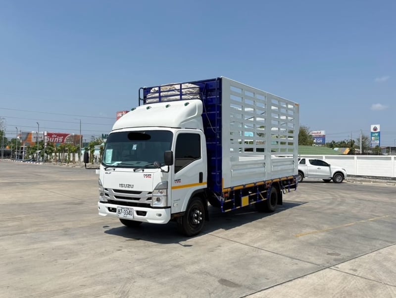 ISUZU NQR 175 ไมล์ 98,918 กิโล กะบะเหล็กคอกเกษตร