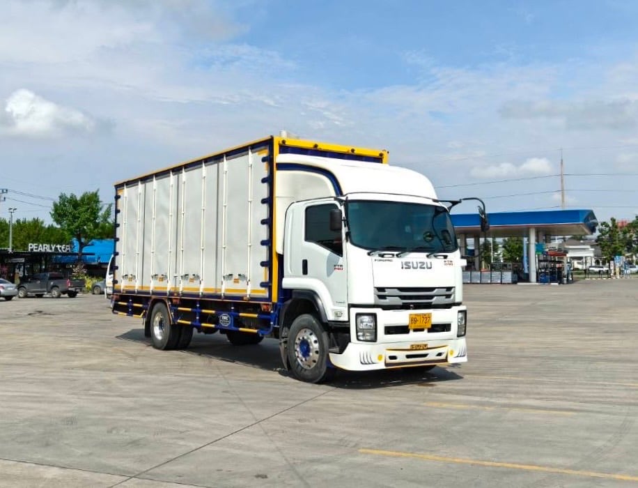ISUZU FTR 240 MT ตู้แห้ง 10 บาน  ยาวใน 7.55 เมตร อู่ BBC