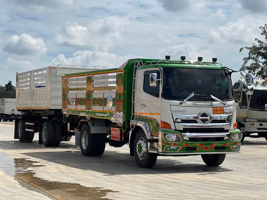 ไมล์ 61,747 กิโล❗️HINO FG8J 240 แรง (6ล้อพ่วงแม่ลูกดั้มพ์)
