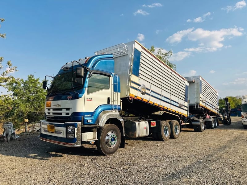 ISUZU FXZ 360 พ่วงแม่ลูกดั้มพ์คอกเกษตร