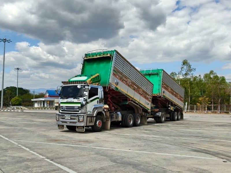 รถพ่วงแม่ลูก ISUZU FXZ 360 MT ปี 2566  ดั้มพ์คอกเกษตร