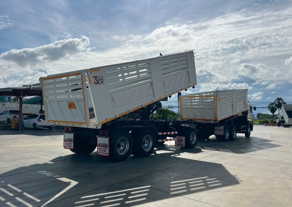 พ่วงแม่ลูก HINO FM1A 344 แรง ดั้มพ์ สามมิตร พ่วงแม่ลูก HINO FM1A 344 แรง ดั้มพ์ สามมิตร