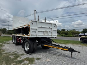 ขายลูกพ่วงพื้นเรียบ 3 เพลา อู่ พนัส ยาว 6.50 เมตร