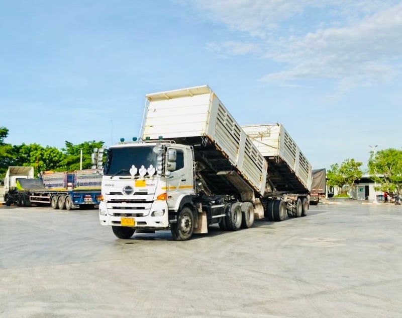 HINO FM1A 344 พ่วงแม่ลูกตั้มพ์สามมิตร ไมล์ 2 แสน ปี 2566