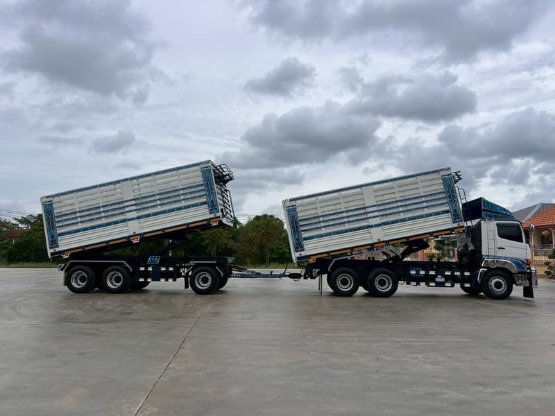 ไมล์ 81,748 กิโล❗️HINO FM2P 380 พ่วงแม่ลูกตั้มพ์เกษตร อู่.พิรุณ ไมล์ 81,748 กิโล❗️HINO FM2P 380 พ่วงแม่ลูกตั้มพ์เกษตร อู่.พิรุณ