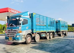HINO GY2P 380 พ่วงแม่ลูก(ไม่ดั้มพ์) แม่12ล้อแท้ๆ