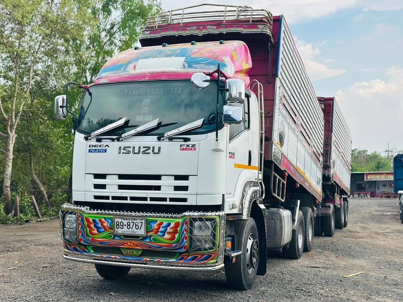 ISUZU FXZ 360 พ่วงแม่ลูกดั้มพ์เกษตร ISUZU FXZ 360 พ่วงแม่ลูกดั้มพ์เกษตร