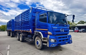 ไมล์ 546,48 กิโล❗️HINO FM 2P 380 แรง พ่วงแม่ลูกดั้มพ์คอกเกษตร ปี 2567