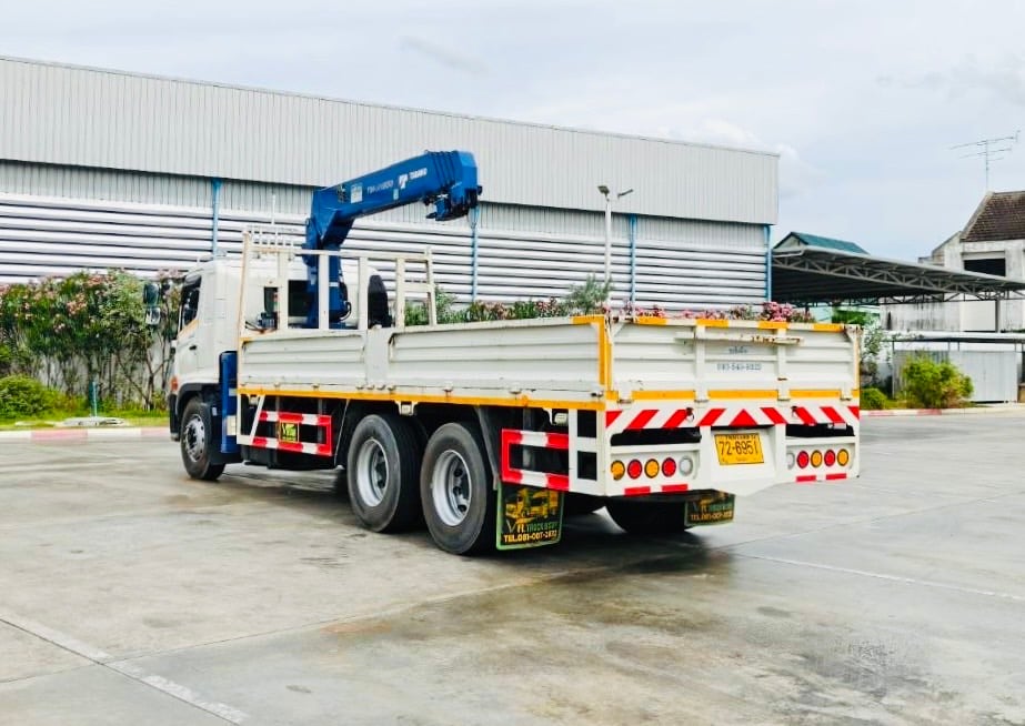 เข้าใหม่ ❗️ 37.492 กิโล❗️HINO. FL8J 260  10ล้อติดเครน  TADANO ZE555 พร้อมรีโมท
