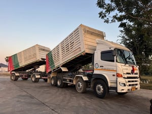 เข้าใหม่❗️ไมล์ 7 หมื่น❗️12ล้อ แท้ๆ GY2P 380 แรง พ่วงแม่ลูกดั้มพ์คอกเกษตร ปี 2565 เข้าใหม่❗️ไมล์ 7 หมื่น❗️12ล้อ แท้ๆ GY2P 380 แรง พ่วงแม่ลูกดั้มพ์คอกเกษตร ปี 2565