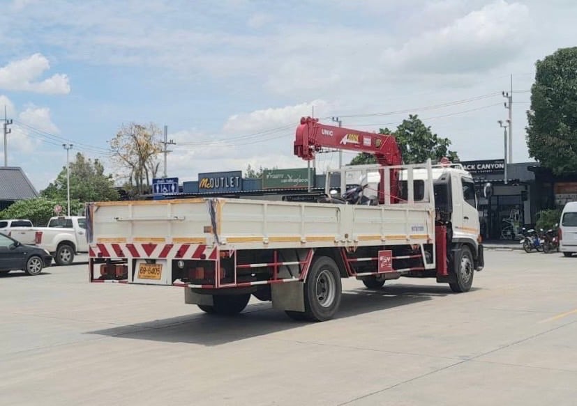 ไมล์ 22,938 กิโล  HINO FG8J 240 แรง ปี 2566 ติดเครน 5 ตัน