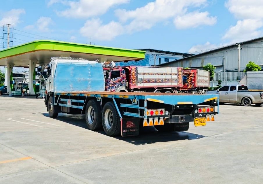 ไมล์ 9 หมื่นกว่า❗️HINO FL8J 260 เเรง  กะบะพื้นเรียบ 7.45 เมตร ปี 2566