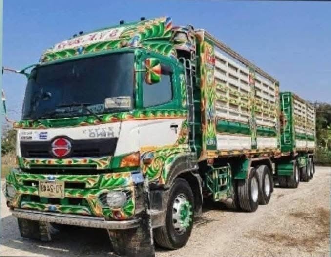 HINO 344 พ่วงแม่ลูกดั้มพ์ ใส่ของ30.200 ตัน