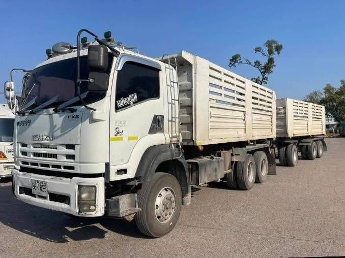 ISUZU FXZ 360 พ่วงแม่ลูกดั้มพ์ 