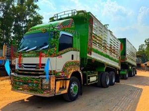 ISUZU FXZ 360 พ่วงแม่ลูกดั้มพ์ (เฟืองเร็ว)