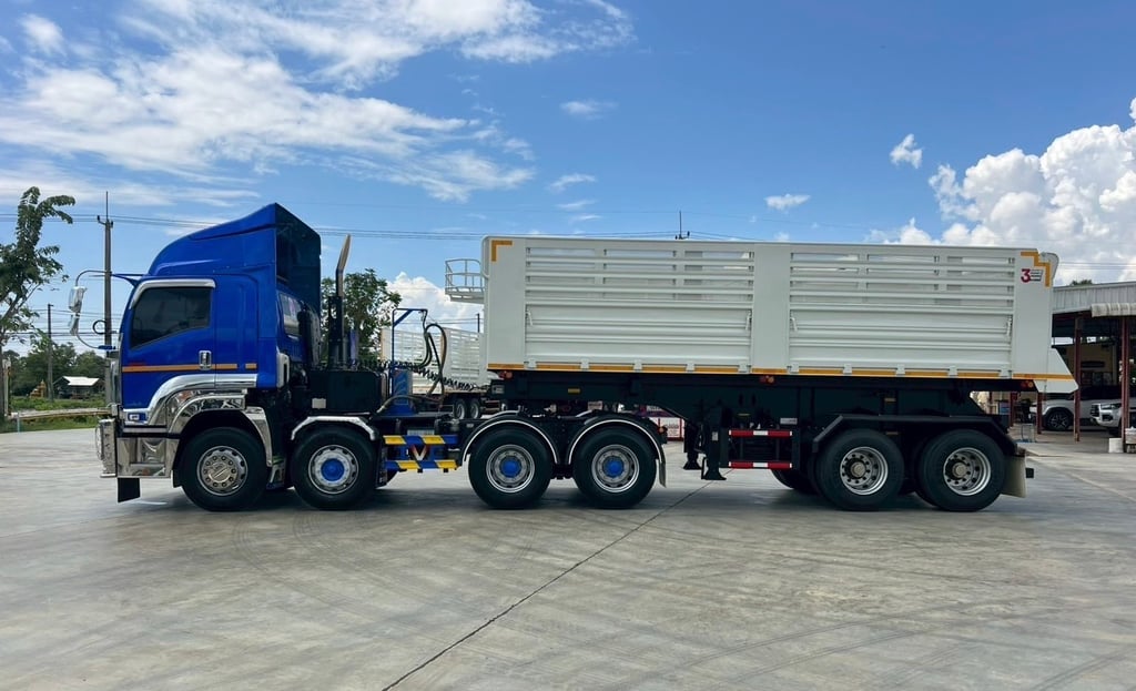 ISUZU GXZ 360 MT หัวลาก12ล้อแท้ๆ พร้อมหาง  เซมิดั้มป้ายแดง