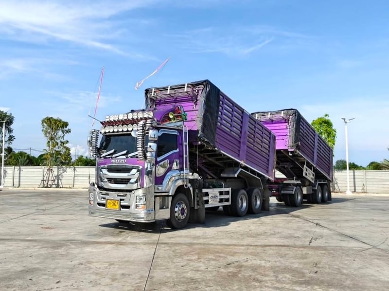 ไมล์ 163,641 กิโล❗️GIGA FXZ 360 MT ไฟใหม่   พ่วงแม่ลูกดั้มพ์เกษตร