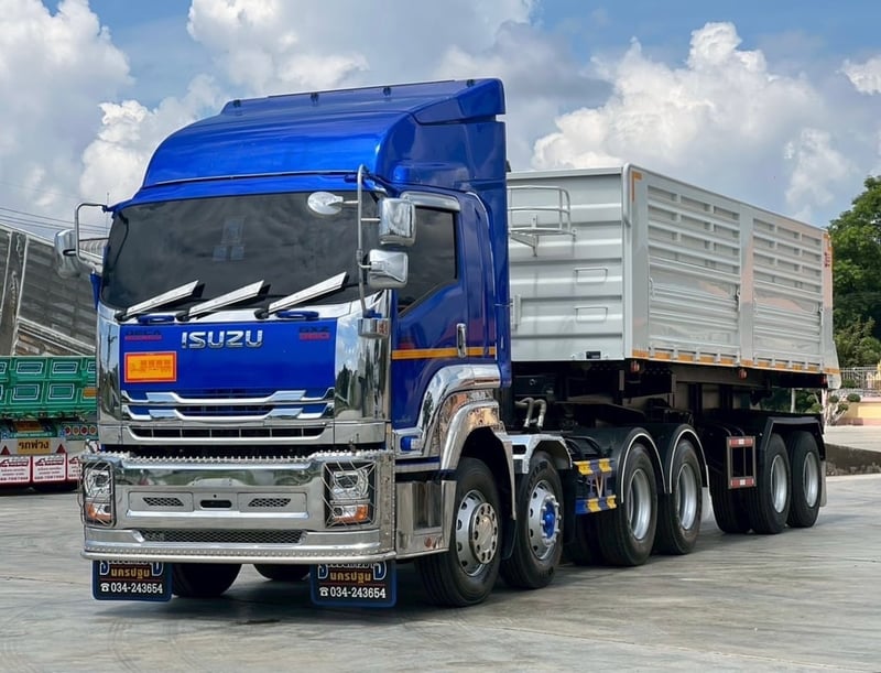 ISUZU GXZ 360 MT หัวลาก12ล้อแท้ๆ พร้อมหาง  เซมิดั้มป้ายแดง