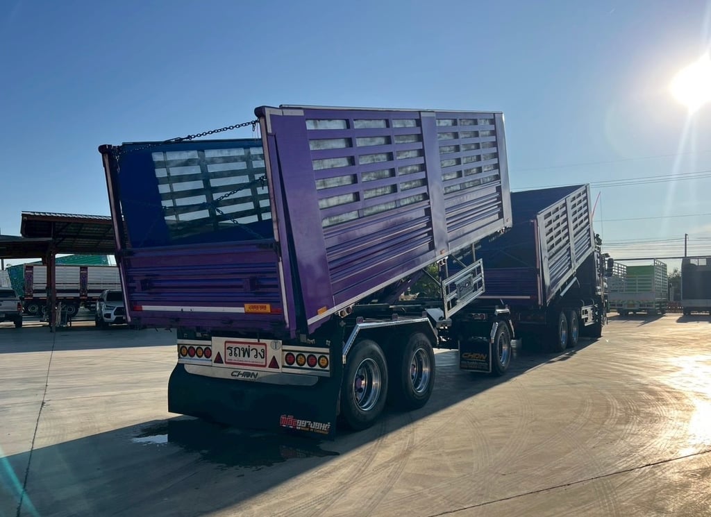 ฟรีๆ❗️โปร-พิเศษ❗️ ไมล์ 163,641 กิโล HINO GIGA FXZ 360 MT ปี 2567  ไฟใหม่ พ่วงแม่ลูกดั้มพ์เกษตร 