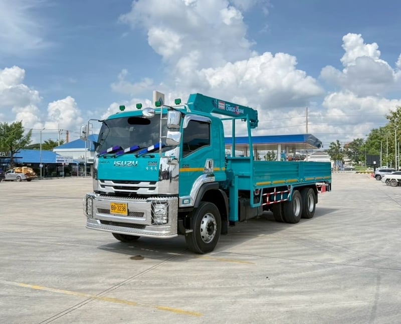 ไมล์ 98,054 กิโล❗️ISUZU FVM 240 คลัซซี MT เครน 5 ตัน