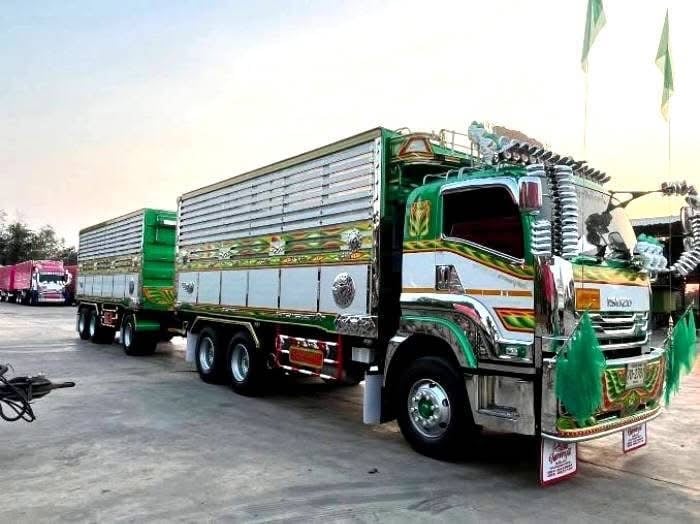 ISUZU FXZ 360 พ่วงแม่ลูกดั้มพ์ เฟืองเร็ว