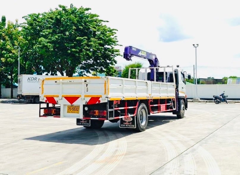 FG8J 240 ปี 2566 ติดเครน 5 ตัน 3 ปลอก กะบะ 6.90 เมตร FG8J 240 ปี 2566 ติดเครน 5 ตัน 3 ปลอก กะบะ 6.90 เมตร