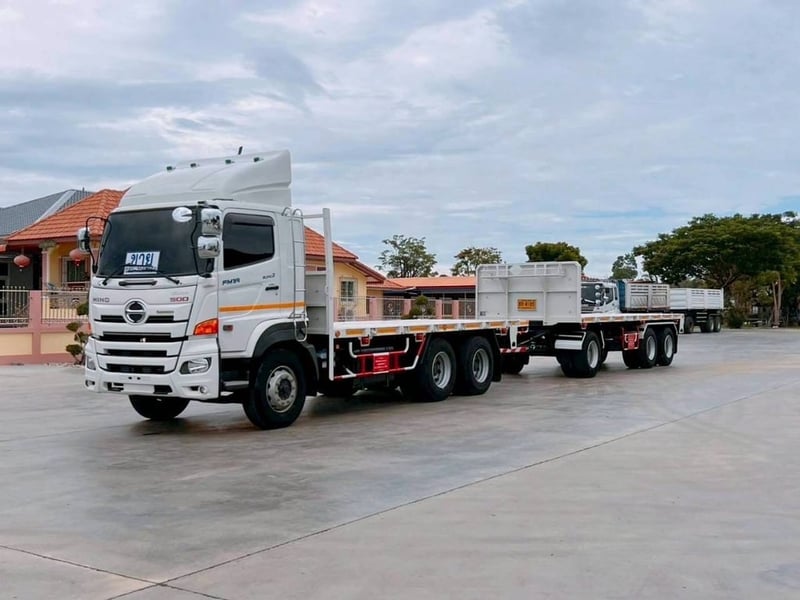 เข้าใหม่❗️HINO FM1A 344 พ่วงแม่ลูกพื้นเรียบ 