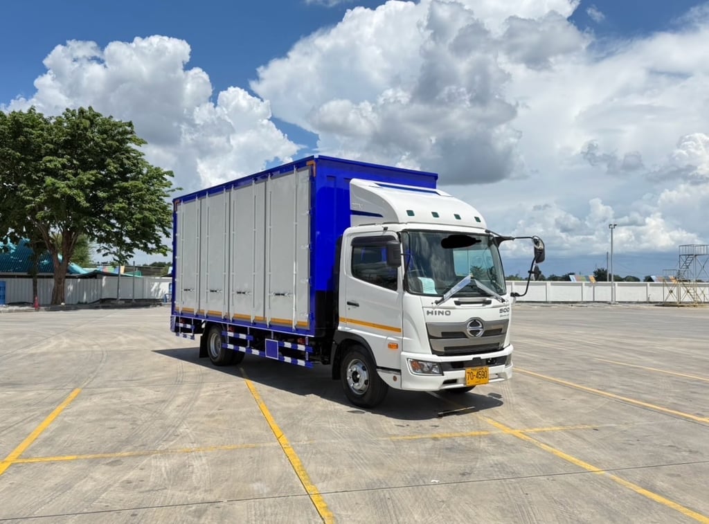 6 ล้อตู้แห้ง HINO NEW FC9J 210 เเห้ง 10 บาน 