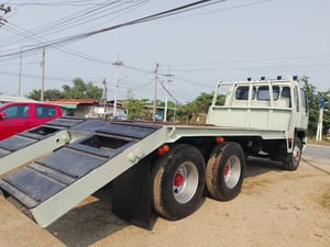 HINO FM3M 240 เครื่อง M10C สองเพลา ท้ายลาดบรรทุกแบคโฮ