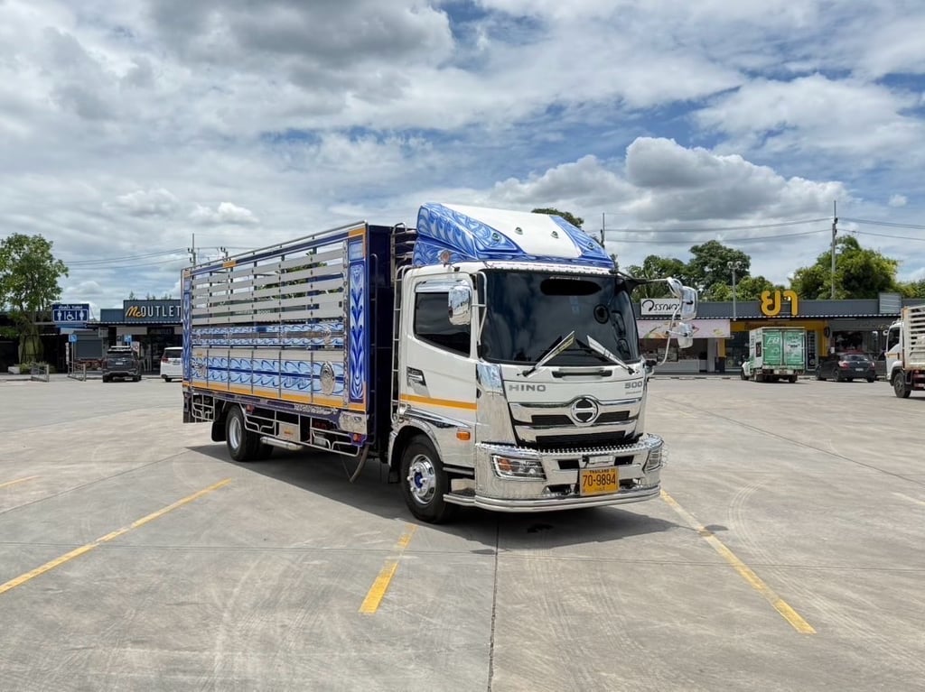 6ลัอ HINO NEW FC9J 210 กะบะปีเนียม พื้นเหล็ด 6ลัอ HINO NEW FC9J 210 กะบะปีเนียม พื้นเหล็ด