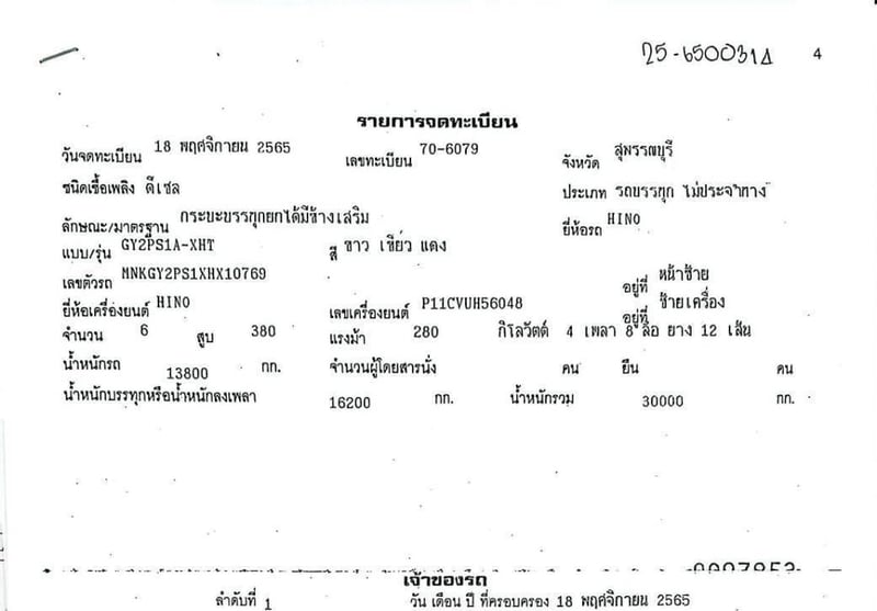 เข้าใหม่❗️ไมล์ 7 หมื่น❗️12ล้อ แท้ๆ GY2P  380 แรง