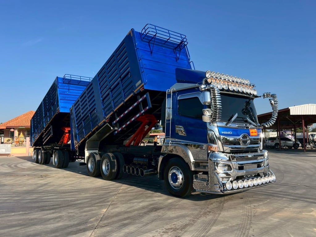 ฟรีๆ❗️ไมล์ 546,48 กิโล❗️HINO FM 2P 380 พ่วงแม่ลูกดั้มพ์ ฟรีๆ❗️ไมล์ 546,48 กิโล❗️HINO FM 2P 380 พ่วงแม่ลูกดั้มพ์