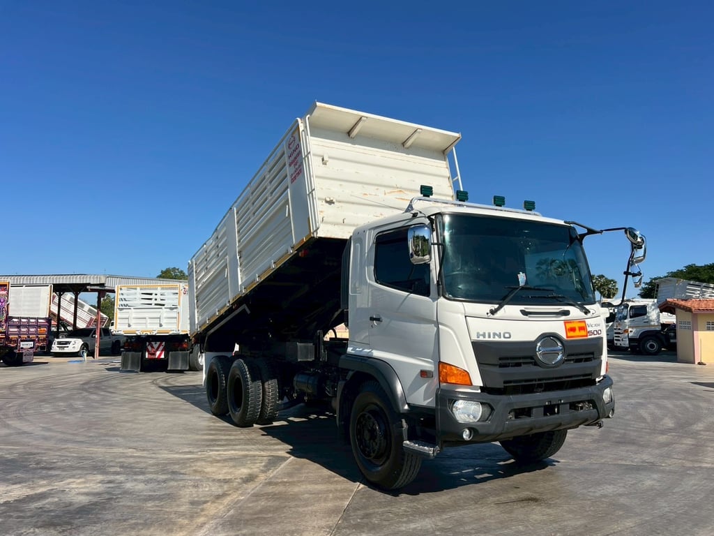 เข้าใหม่❗️เลขไมล์ 12,335 กิโลเมตร❗️ HINO FM8J 260 ปี 2559  ดัมพ์สามมิตร