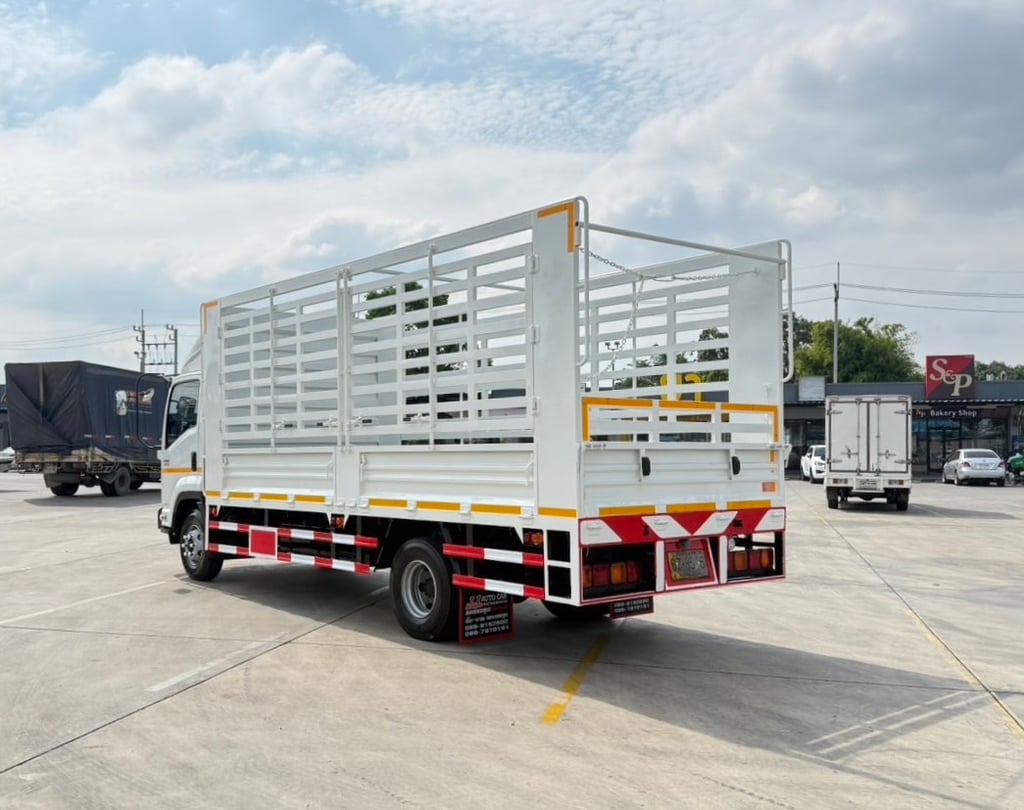 ISUZU FRR 210 ปี 2565 กะบะเหล็กคอก เปิดได้รอบ กว้างใน 2.22 สูงใน 2.12  ยาวใน 5.55 เมตร ไมล์ 122,499.กิโล 💰980,000 บาท 📞 094-653-6339 อิฐ ขาย-สด-ผ่อน-พิกัด ราชบุรี รับซื้อขาย-แลกเปลี่ยน-รถบรรทุก?