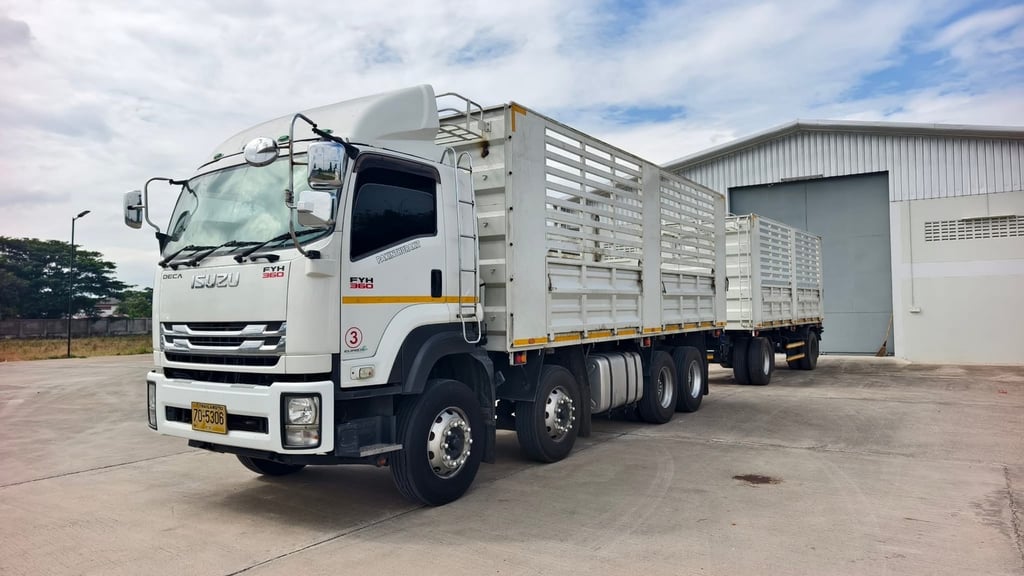 พ่วงแม่ลูก ISUZU  360 แรง (ไม่ดั้มพ์) อู่ พนัส เลขไมล์ 286871.กิโลเมตร พ่วงแม่ลูก ISUZU  360 แรง (ไม่ดั้มพ์) อู่ พนัส เลขไมล์ 286871.กิโลเมตร