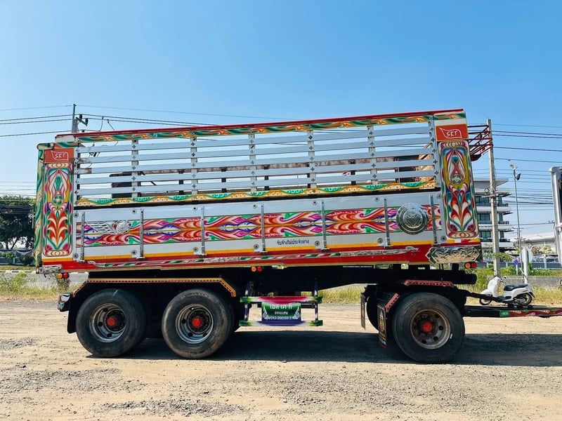 รถพ่วงแม่ลูกดั้มพ์ ISUZU FXZ 360 แรง ปี 2560  คอกเกษตร