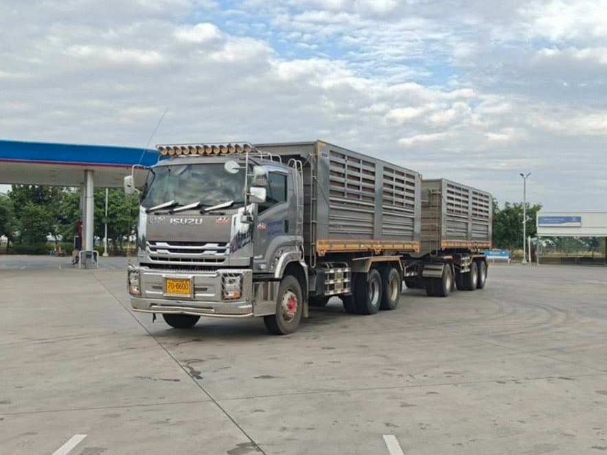 ISUZU FXZ 360 MT ปี 2566 พ่วงแม่ลูก ดั้มพ์คอกเกษตร
