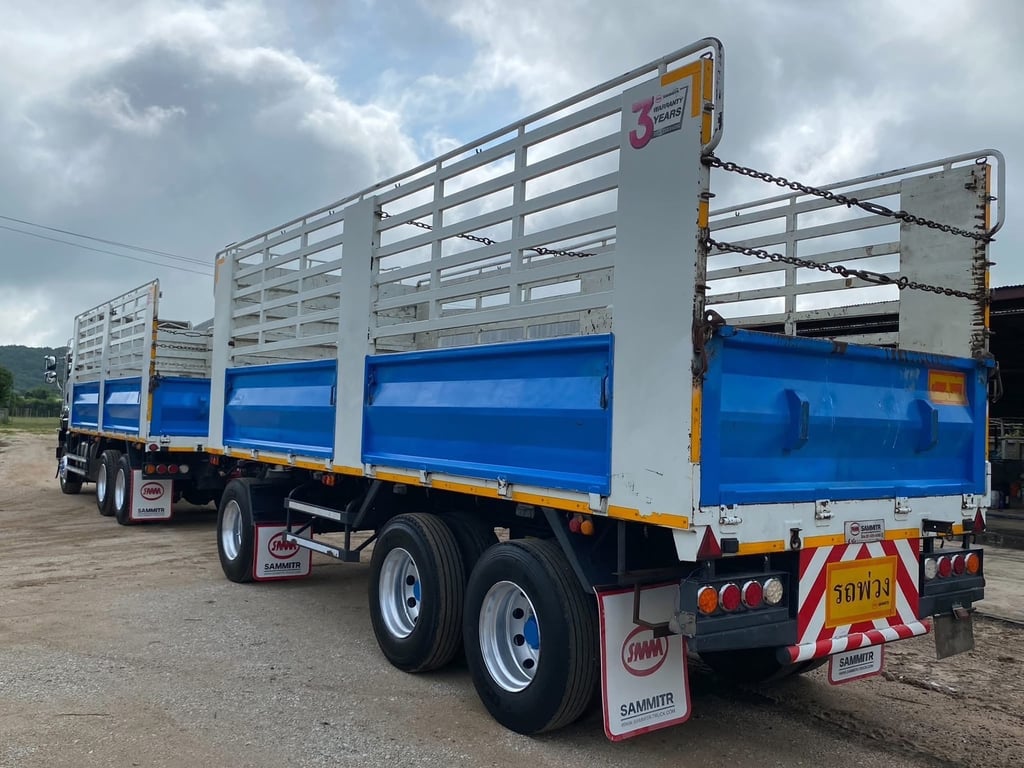 ISUZU FXZ 360 แรง พ่วงแม่ลูก (ไม่ดั้ม) ใส่ของ 33.700 ตัน ISUZU FXZ 360 แรง พ่วงแม่ลูก (ไม่ดั้ม) ใส่ของ 33.700 ตัน