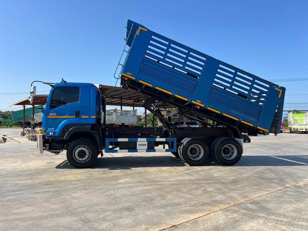 ไมล์ 26,255 กิโล❗️ISUZU FXZ 360 MT  ดั้มพ์คอกสูง รถ 8 เดือน ปี 2567