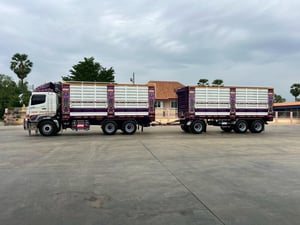 ไมล์ 77,544 กิโล❗️HINO FM 2P 380 พ่วงแม่ลูกคอกเกษตร