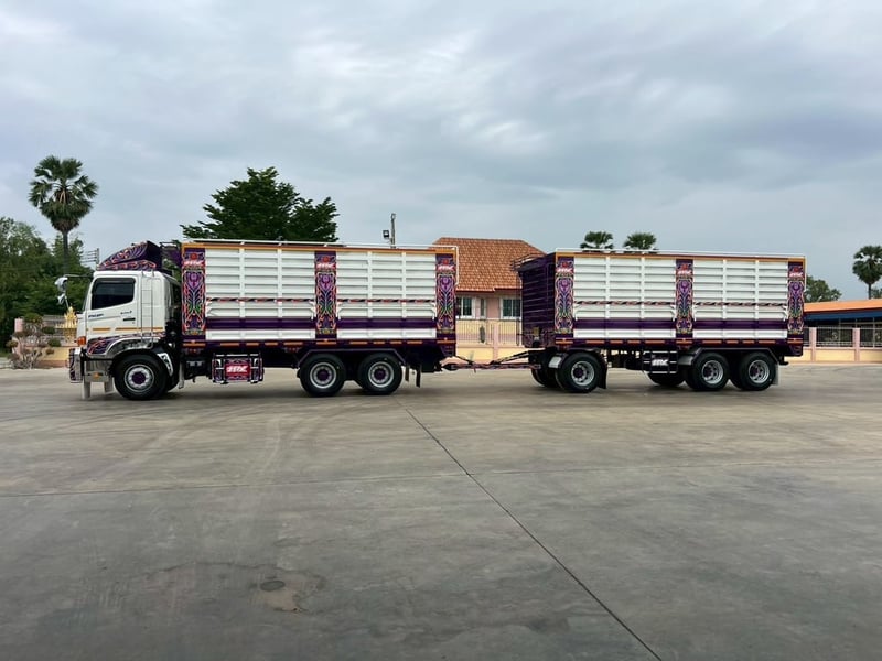 ฟรีๆ❗️HINO FM 2P 380 พ่วงแม่ลูก คอกเกษตร