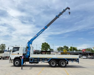 เข้าใหม่❗️เครน 6 ตัน❗️ไมล์ 65,639 กิโล ISUZU FVM 240 แรง เข้าใหม่❗️เครน 6 ตัน❗️ไมล์ 65,639 กิโล ISUZU FVM 240 แรง