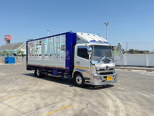 HINO NEW FC9J 210 กะบะเหล็กเปิดได้รอบ กว้างใน