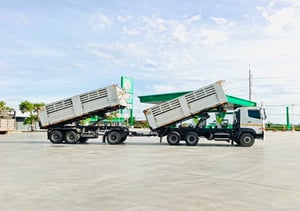 HINO FM1A 344 พ่วงแม่ลูกตั้มพ์สามมิตร ไมล์ 2 แสน ปี 2566 HINO FM1A 344 พ่วงแม่ลูกตั้มพ์สามมิตร ไมล์ 2 แสน ปี 2566