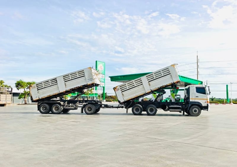 HINO FM1A 344 พ่วงแม่ลูกตั้มพ์สามมิตร ไมล์ 2 แสน ปี 2566 HINO FM1A 344 พ่วงแม่ลูกตั้มพ์สามมิตร ไมล์ 2 แสน ปี 2566