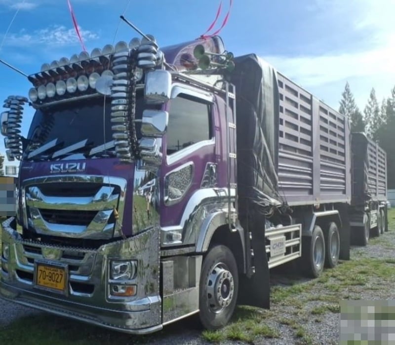 ISUZU FXZ 360 พ่วงแม่ลูกดั้มพ์เกษตร พฤศจิกายน 2567  ไมล์น้อย